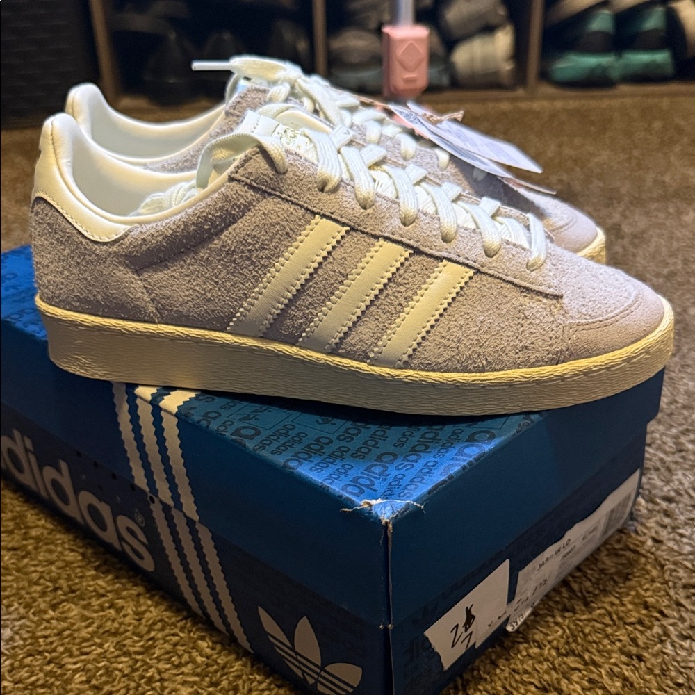 adidas Women's Athletic Shoes in Light Purple and White